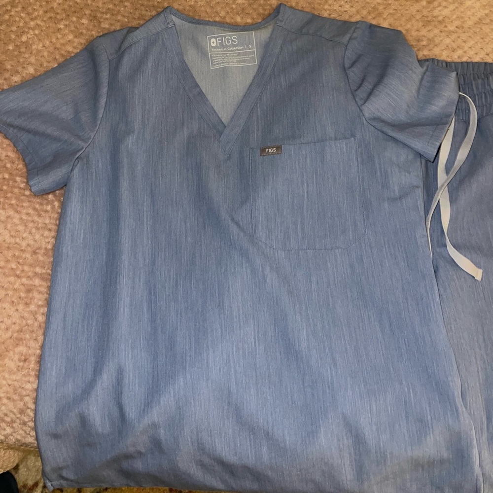 Limited edition heather indigo figs scrubs!